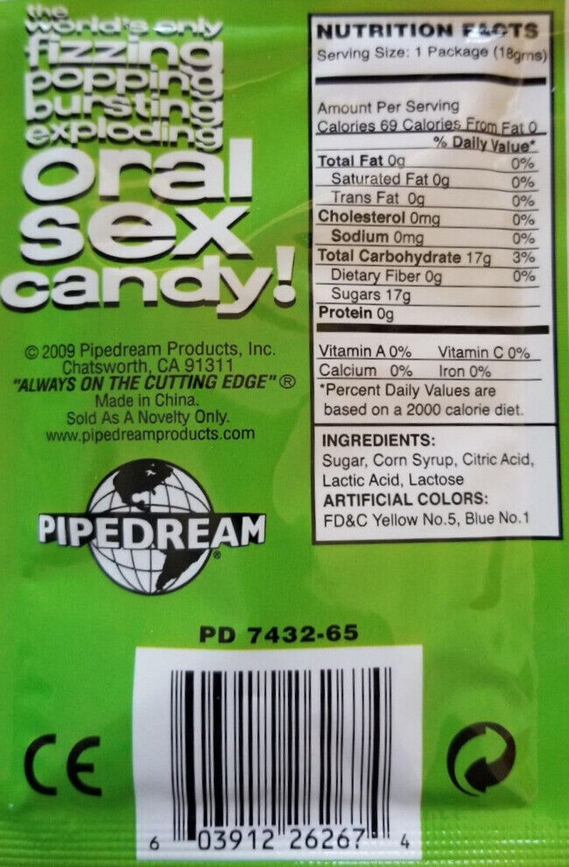 BJ Blast Oral Sex Flavored Pop Rocks Adult Foreplay Fun Candy