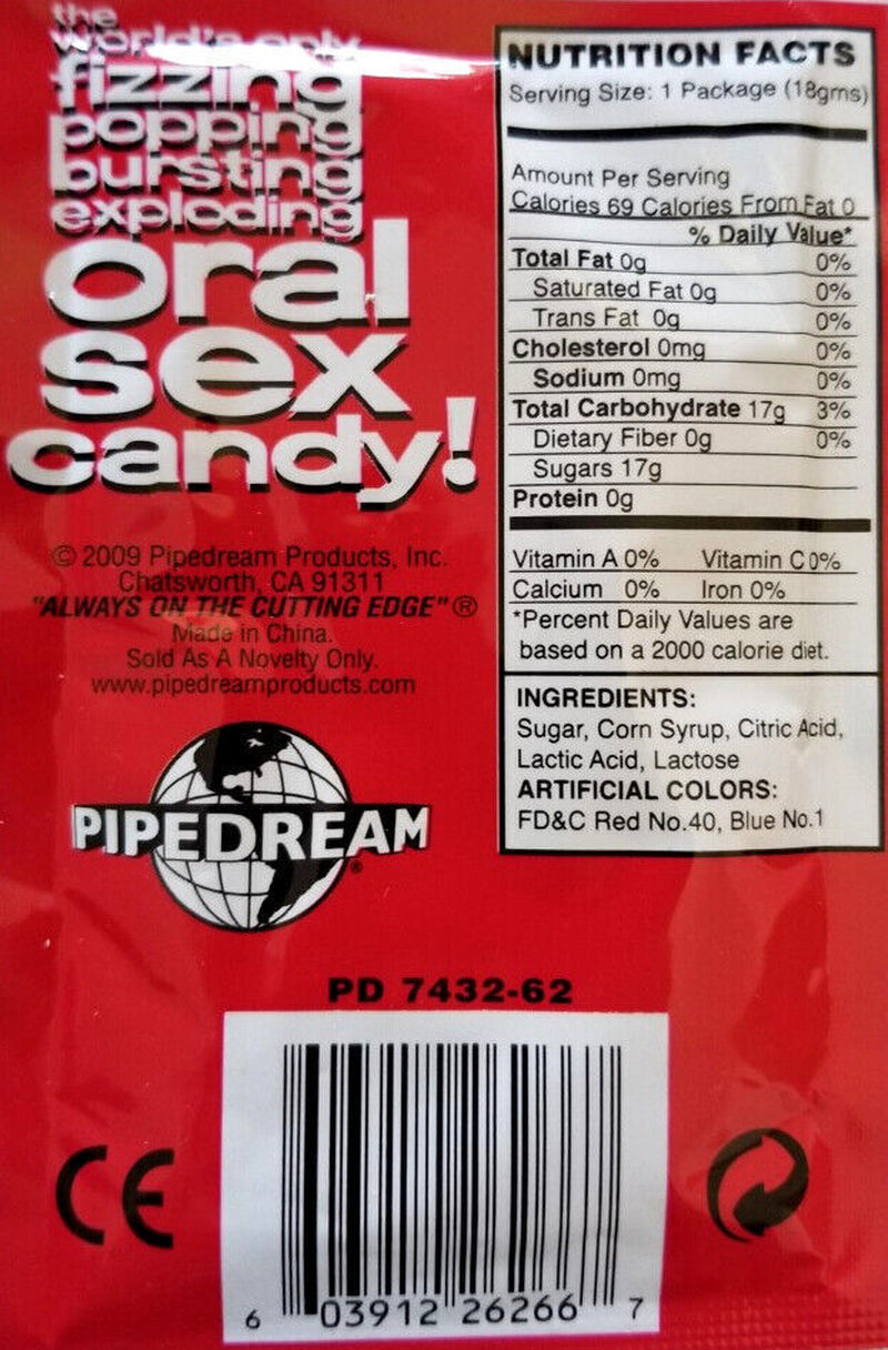 BJ Blast Oral Sex Flavored Pop Rocks Adult Foreplay Fun Candy