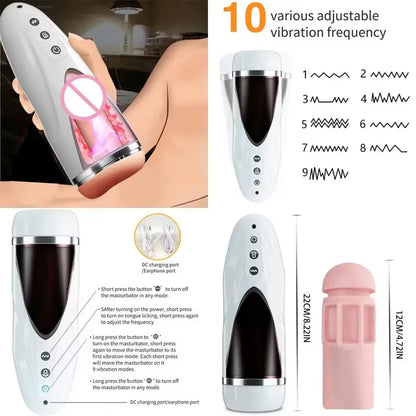Usb Masturbating for Men Pusssy Male Sex Mannequin Suction Cup Sex Vaginas for Men Male Device Women Vibrator Animal Kits