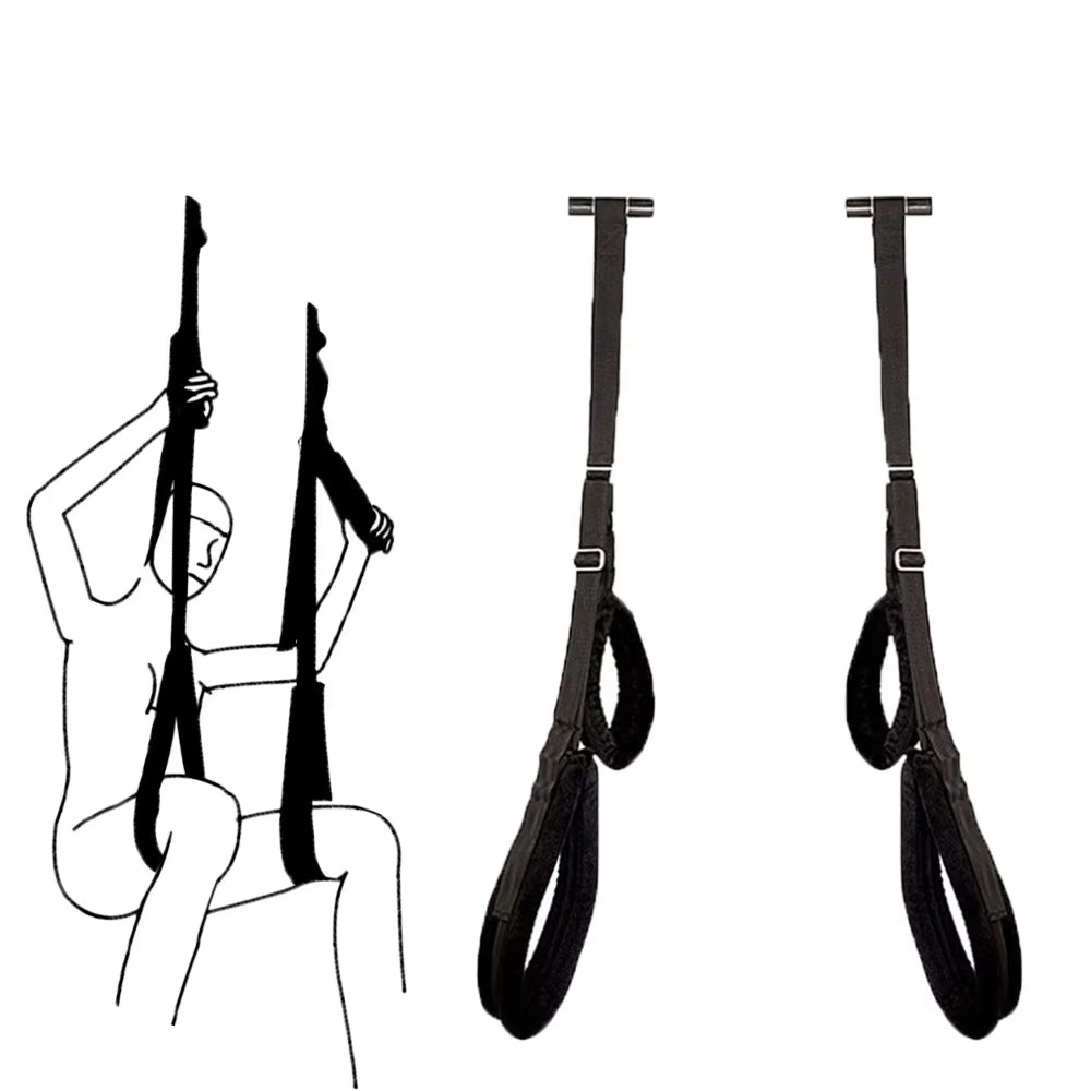 Soft Material Sex Swing Sex Furniture Fetish Bandage Love Adult Game Chairs Hanging Door Swing Sex Erotic Toys for Couples