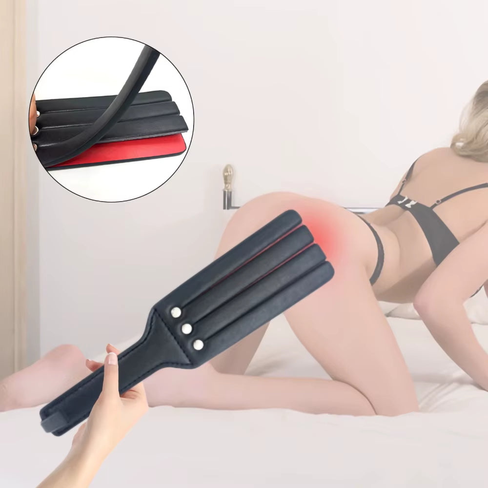 Bondage PU Leather Spanking Paddle Flirt Fetish Slave Flogger Whip Sex Toys Adult Couples Valentine'S Day Game