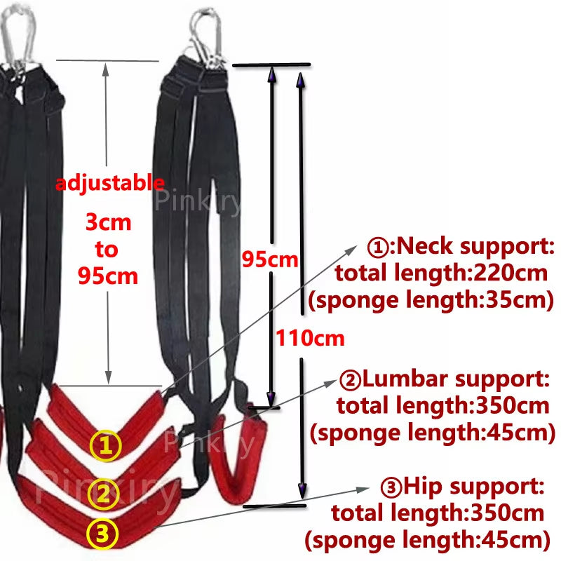Soft Material Sex Swing Sex Furniture Fetish Bandage Love Adult Game Chairs Hanging Door Swing Sex Erotic Toys for Couples