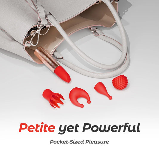 Bullet  for Women, Sex Toys with 10 Vibration Settings & 5 Different Sleeves,Waterproof Adult Toys s,Sexual Pleasure Tools for Women Couples Sex Toys