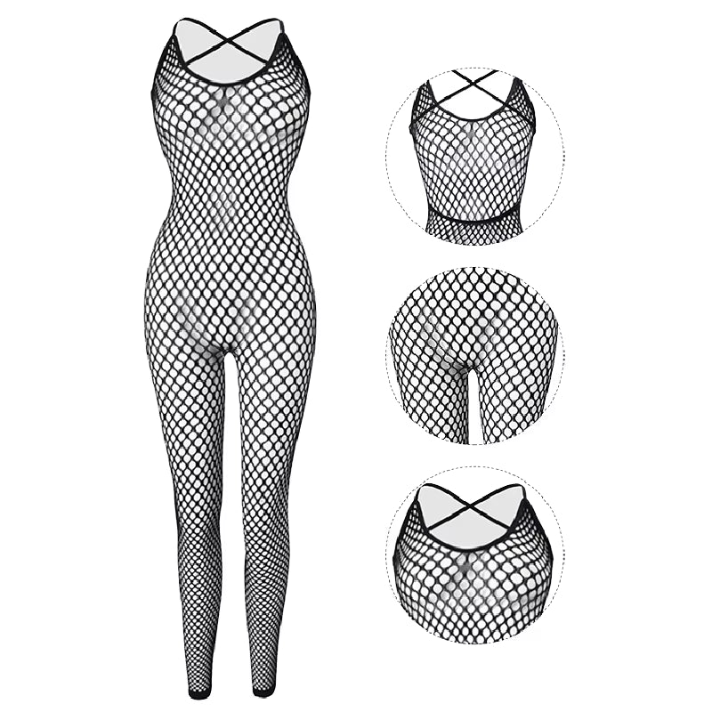 Erotic Sex Body Stockings Adult Fishnet Toys Sexy Lingerie Cosplay Tights Teddy Babydoll Crotchless Porn Costume for Roleplaying