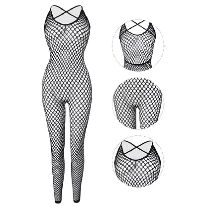 Erotic Sex Body Stockings Adult Fishnet Toys Sexy Lingerie Cosplay Tights Teddy Babydoll Crotchless Porn Costume for Roleplaying