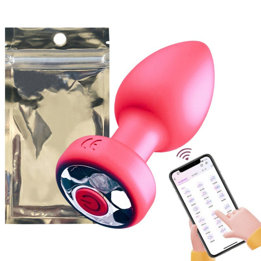 Wireless remote control vibration anal plug